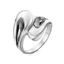 Серебряное кольцо с контрастными вставками с212444